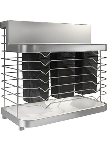 304 Paslanmaz Çelik Stand Duvara Monte Mutfak Depolama Rafı Bıçak Tutucu Çatal Bıçak Takımı Kutusu Organizatör Konteyner Aksesuarları (Yurt Dışından)