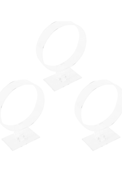 3x Akrilik Kafa Bandı Tutucu, Saç Aksesuarları, Kafa Bandı Ekran Standı, Takı Tutucu Şeffaf (Yurt Dışından)