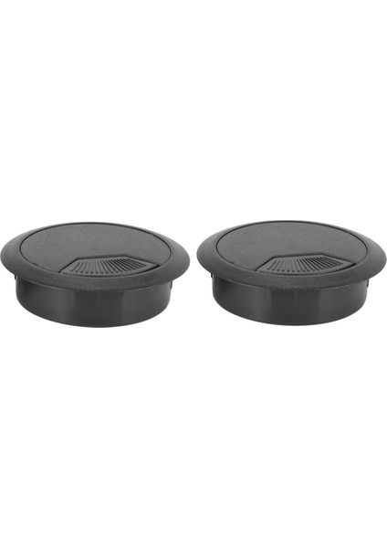 40 Adet Yuvarlak Plastik Bilgisayar Masası Kablo Grommet Delik Kapağı 50MM Siyah (Yurt Dışından) modelleri