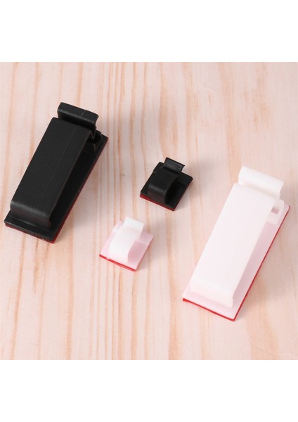 60 Adet Yapışkanlı Kablo Klipsi, Duvar Tel Tutucu Kordon Organizatör Kablo Yönetimi Için Masanın Altında Led, USB Kablosu (Yurt Dışından)