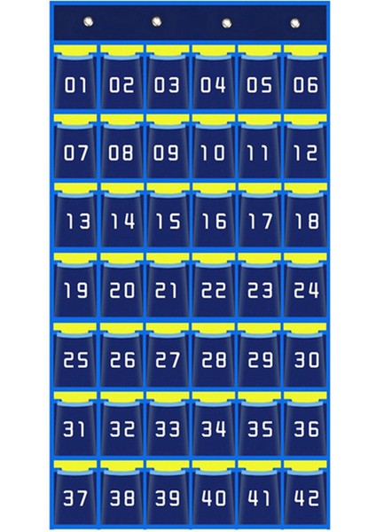 3x 42 Numaralı Cepler Grafik Cep Telefonu Asılı Organizatör Asılı Saklama Çantası Sınıf Hesap Makinesi Telefon Tutucular (Yurt Dışından) modelleri