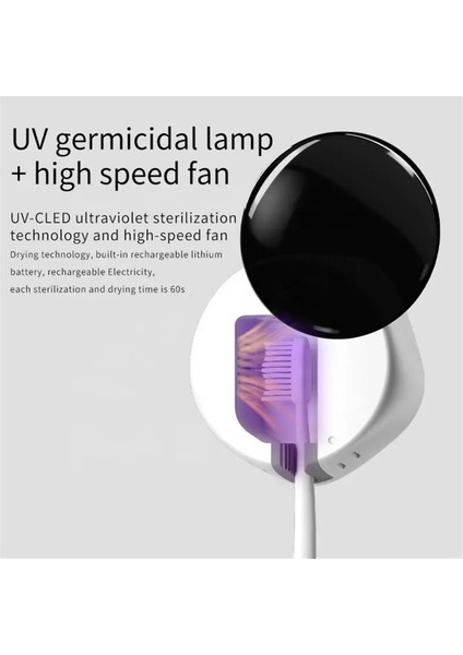 Mini Taşınabilir Diş Fırçası Sterilizatörü Şarj Edilebilir Seyahat Uvc Diş Fırçası Sterilizatörü Kutusu Beyaz (Yurt Dışından) modelleri