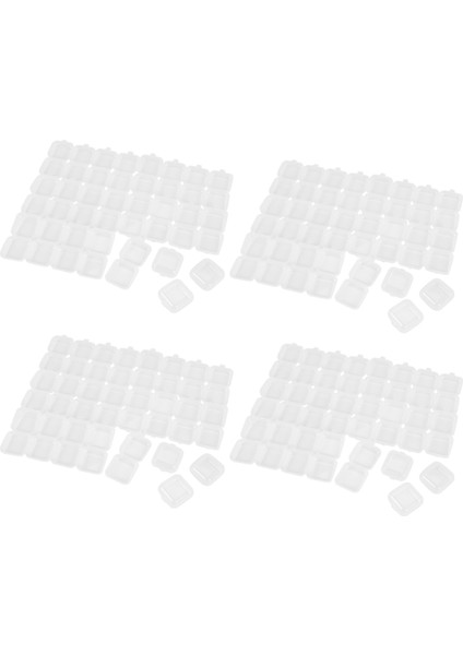 96 Adet Küçük Şeffaf Plastik Boncuk Saklama Kapları Kutusu Küçük Eşyaların Saklanması Için Menteşeli Kapaklı El Sanatları Donanım (Yurt Dışından) fiyatları