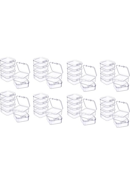 Küçük Eşyalar, Boncuklar, Takılar, Kartvizitler Toplamak Için 48 Parça Mini Plastik Şeffaf Saklama Kutusu (Yurt Dışından)