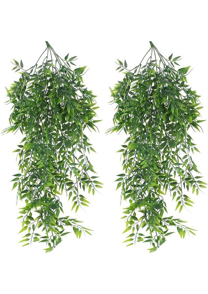 Paket Asılı Yapay Bitkiler Bambu Sahte Asılı Bambu Yaprakları Ağlayan Sarkık Bitki Kapalı Açık Duvar Ev Için (Yurt Dışından)