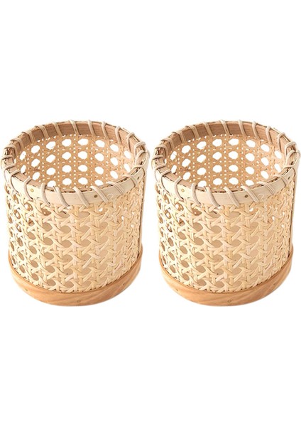 2x Rattan Çubuklarını Depolama El Yapımı Kaşık Organizatör Tutucu Kalem Kalemler Organizasyon Vazo Desteği (Yurt Dışından)