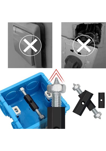 2x Soket Kutusu Tamircisi Elektrik Kutusu Destek Çubuğu 118 Tip Anahtar Evrensel Soket Tamircisi (Yurt Dışından) indirimleri