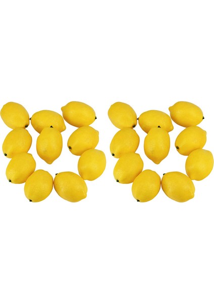 40 Adet Yapay Limon Sahte Limon Sahte Limon Meyveleri Sarı 3 Inç Uzun x 2 Inç Geniş (Yurt Dışından) fiyatları