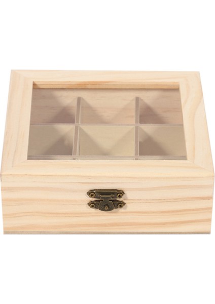 3x Ahşap Çay Poşeti Takı Organizatör Göğüs Saklama Kutusu 9 Bölme Çay Kutusu Organizatör Ahşap Şeker Paket Konteyner (Yurt Dışından) indirimleri