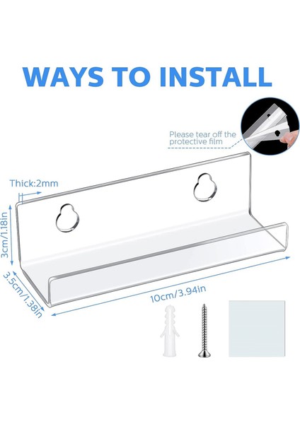 Şeffaf Vinil Kayıt Rafı Duvara Montaj 16 Paket, Akrilik Albüm Kayıt Tutucu Ekran, Vinil Kayıt Raf Standı (Yurt Dışından) indirimleri