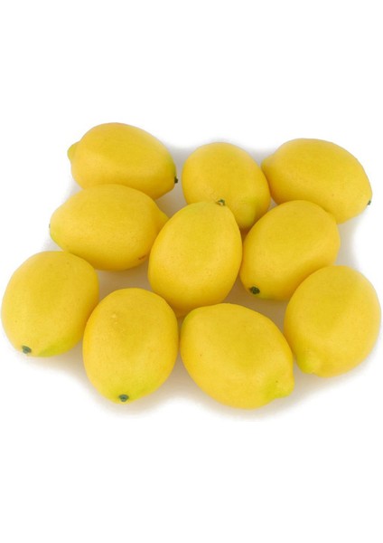Sahte Meyve Ev Ev Mutfak Parti Dekorasyon Yapay Gerçekçi Simülasyon Sarı Limon 30 Adet Set (Yurt Dışından) modelleri