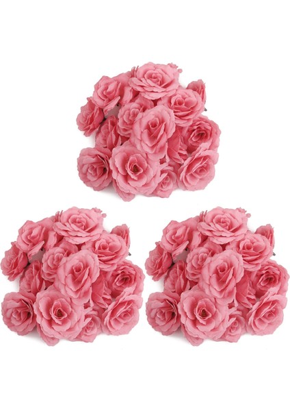 60 Adet Yapay Gül Çiçek Baş Corolla Dıy Düğün Dekorasyon Çapı 65MM - Pembe (Yurt Dışından) fiyatları
