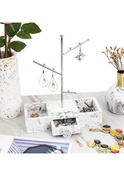 Yeni Yaratıcı Takı Vitrin, Takı Depolama Rafı, Mermer Desen Takı Vitrin Gümüş S (Yurt Dışından) fiyatları