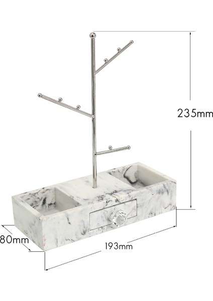 Yeni Yaratıcı Takı Vitrin, Takı Depolama Rafı, Mermer Desen Takı Vitrin Gümüş S (Yurt Dışından) indirimleri