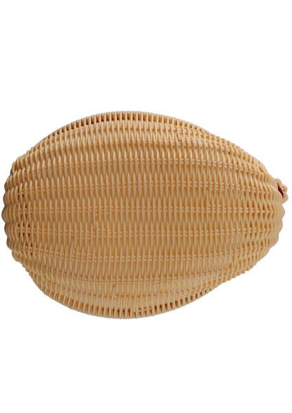 Çevre Dostu Dokuma Sepet Depolama Sepeti Taklit Rattan Dokuma Sepet Hayvan Şekli Depolama Sepeti Ekran Sepeti (28X18X18CM) (Yurt Dışından)