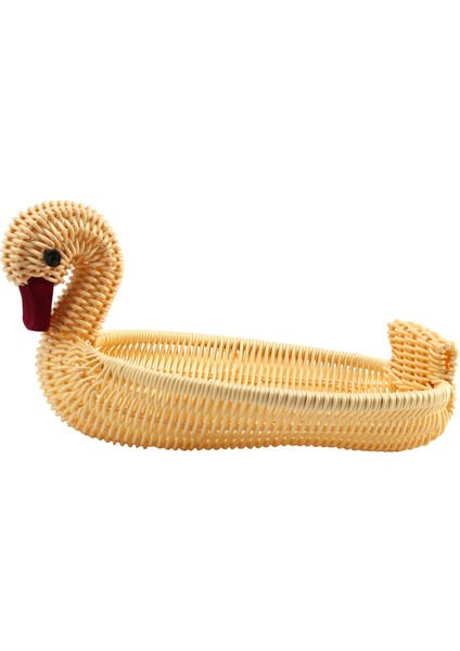 Çevre Dostu Dokuma Sepet Depolama Sepeti Taklit Rattan Dokuma Sepet Hayvan Şekli Depolama Sepeti Ekran Sepeti (28X18X18CM) (Yurt Dışından)