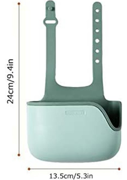 Mutfak Lavabo Caddy Sünger Tutucu, Teleskopik Lavabo Depolama Rafı, Lavabo Asılı Için Silikon Sünger Tutucu (2 Adet), Mavi (Yurt Dışından) modelleri