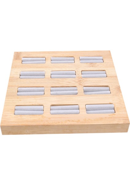 Bambu Ahşap Takı Standı Takı Tepsisi Yüzük Standı Vitrin Gri (Yurt Dışından) modelleri