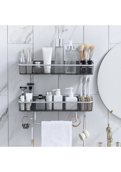 Çok Fonksiyonlu Banyo Raf Depolama Rafı Kancalı Köşe Şampuan Havlu Depolama Raf Aksesuarları (Yurt Dışından) modelleri