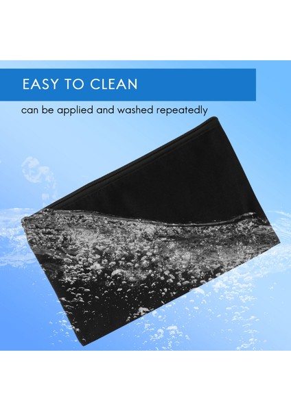 10 Adet Kanvas Fermuarlı Kese Çanta Kanvas Makyaj Çantaları Kalem Kutusu Boş Dıy Zanaat Çanta Seyahat Dıy Zanaat Okulu Için, Siyah (Yurt Dışından) modelleri