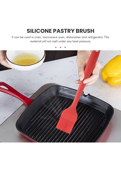 Pasta Teyelleme Fırçası, Silikon Fırçalar Mutfak Pişirme Yağı Fırçaları Izgara, Barbekü, Barbekü, Pişirme, Pişirme Için Kaşık Tutucu (Yurt Dışından) modelleri