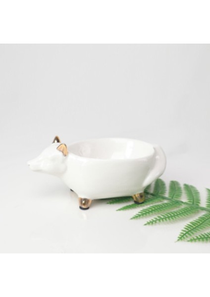 Seramik Takı Saklama Braketi Yaratıcı Yüzük Kolye Küpe Saklama Tepsisi Sabun Kutusu Tepsisi (Tilki) (Yurt Dışından) fırsatları