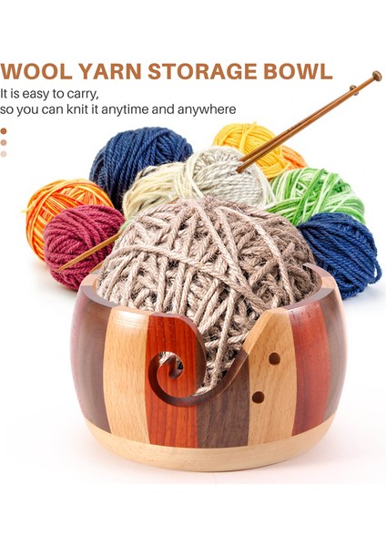 Ahşap Iplik Kase Ahşap Tığ Örgü Yün Takım Tutucu Organizatör Depolama Kaseleri (Yurt Dışından) indirimleri
