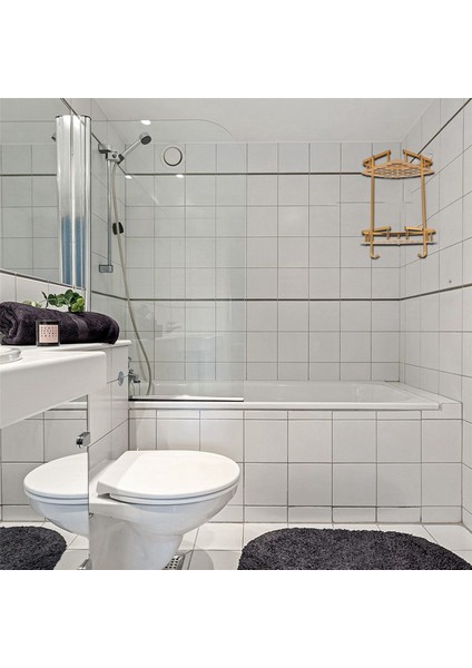 Banyo Altın Raf Duş Duvara Monte Köşe Sepeti Şampuan Depolama Duvar Banyo Rafı (Yurt Dışından) fırsatları