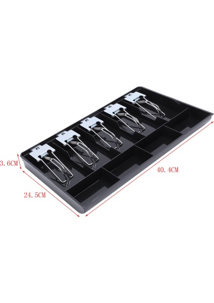 5-Izgara Para Nakit Para Kayıt Ekleme Tepsisi Değiştirme Kasiyer Çekmece Depolama Kayıt Tepsisi Kutusu Sınıflandır Mağaza (Yurt Dışından) fiyatları