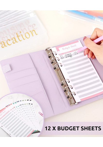 Fermuarlı Zarflı Bütçe Dosyalayıcı,bütçeleme Için Nakit Zarflar,nakit Para Düzenleyici,para Zarfları Bütçe Sayfası B (Yurt Dışından) modelleri