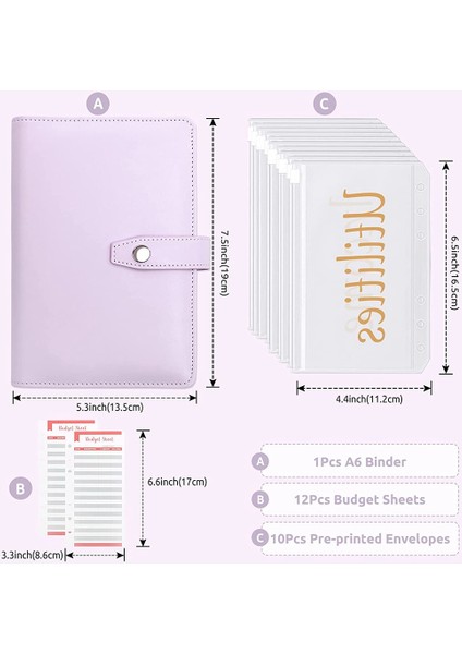 Fermuarlı Zarflı Bütçe Dosyalayıcı,bütçeleme Için Nakit Zarflar,nakit Para Düzenleyici,para Zarfları Bütçe Sayfası B (Yurt Dışından) fırsatları