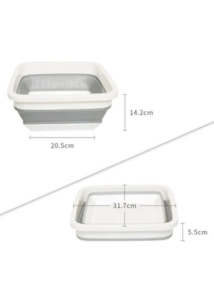 Plastik Lavabo Taşınabilir Katlanabilir Kalınlaşma Havzası Turizm Açık Katlanır Kova Balıkçılık Kamp Araba Çadırı Yıkama Kovası B (Yurt Dışından)