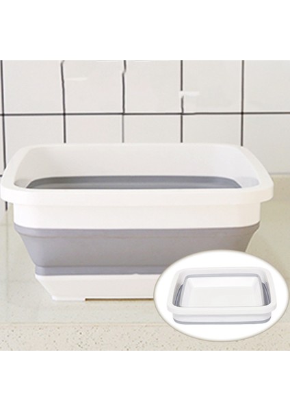Plastik Lavabo Taşınabilir Katlanabilir Kalınlaşma Havzası Turizm Açık Katlanır Kova Balıkçılık Kamp Araba Çadırı Yıkama Kovası B (Yurt Dışından)