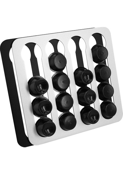 Nespresso Kahve Kapsülü Tutucu Standı Döner Kahve Kapsülü Kule Rafı Dönebilen Kahve Kapsülü Depolama Rafları Depolama, B (Yurt Dışından)