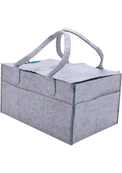 2x Katlanabilir Keçe Bebek Bezi Caddy Organizatör Çıkarılabilir Kapak Saklama Çantası Çocuk Oyuncakları Taşınabilir Çanta Kutusu (Yurt Dışından) fırsatları