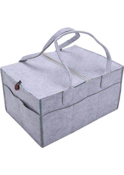 2x Katlanabilir Keçe Bebek Bezi Caddy Organizatör Çıkarılabilir Kapak Saklama Çantası Çocuk Oyuncakları Taşınabilir Çanta Kutusu (Yurt Dışından) indirimleri