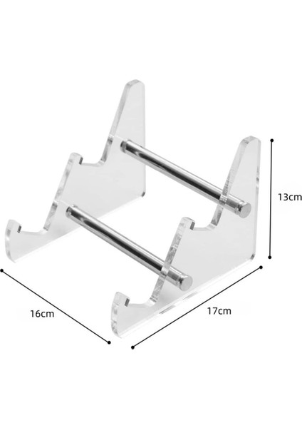2 Katmanlı Klavye Ekran Standı Şeffaf Akrilik Tablet Standı Mekanik Klavye Tutucu Oyun Klavyesi Standları (Yurt Dışından)