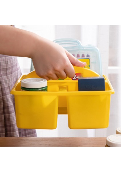 3 Adet Taşınabilir Depolama Caddies Kutusu Plastik Bölünmüş Sepet Kutusu 3 Bölmeli Organizatör A (Yurt Dışından) fiyatları