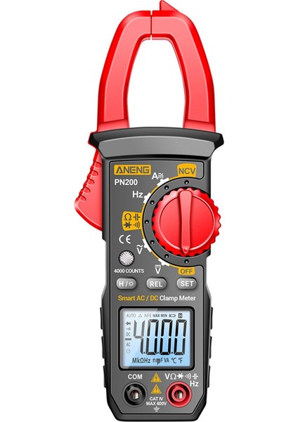 Aneng PN200 Dijital Pens Metre Dc/ac 600A Akım 4000 Sayım Multimetre Ampermetre Gerilim Test Cihazı Araba Hz Kapasite Ncv Ohm Testi (Yurt Dışından) fırsatları