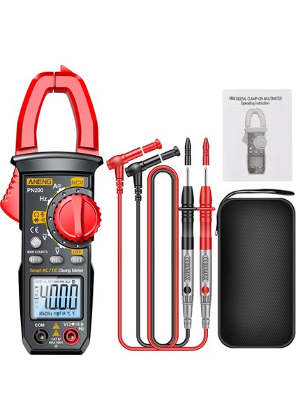 Aneng PN200 Dijital Pens Metre Dc/ac 600A Akım 4000 Sayım Multimetre Ampermetre Gerilim Test Cihazı Araba Hz Kapasite Ncv Ohm Testi (Yurt Dışından) indirimleri