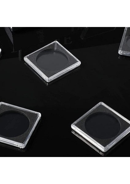 20 Adet Gümüş Dolar Para Tutucu, 2 x 2 Yarım Dolar Para Tutucu Para Kapsül Para Yapış Plastik Para Tutucu, 37.5mm (Yurt Dışından)