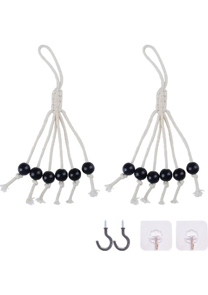 Depolama Organizatör Ev Evrensel Meyve Kabine Altında Yerden Tasarruf Asılı Hamak Muz Makrome Tutucu Kanca-Siyah (Yurt Dışından)