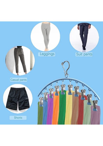 Dolap Için 2'li Paket Askı Organizatörü, Kauçuk Kaplamalı Yerden Tasarruflu Organizasyon ile 360° Dönebilen Kanca Askı (Yurt Dışından) modelleri