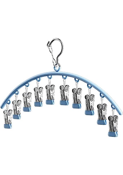 Dolap Için 2'li Paket Askı Organizatörü, Kauçuk Kaplamalı Yerden Tasarruflu Organizasyon ile 360° Dönebilen Kanca Askı (Yurt Dışından) indirimleri