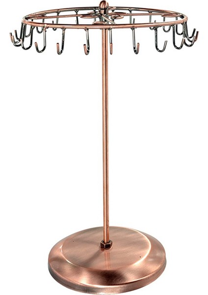 Kolyeler ve Bilezikler Için 13,3 Inç Siyah Metal Dönen Takı Standı Organizatör B (Yurt Dışından)