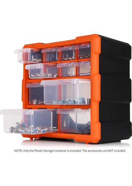 2x Çekmece Pp + Ps Saklama Kutusu Çoklu Bölmeli Yuvası Donanım Kutusu Organizatör Zanaat Dolabı Araçları Konteyner (Yurt Dışından) indirimleri