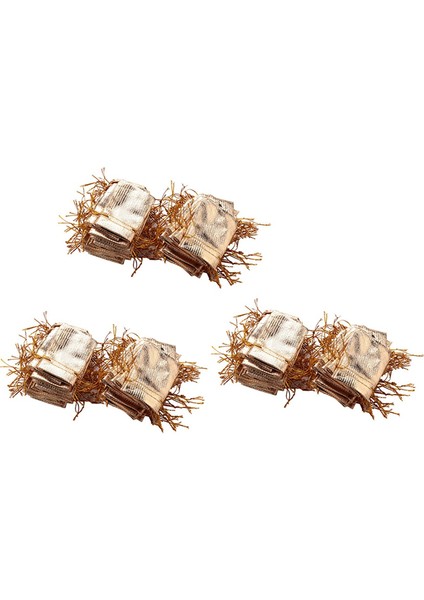 300 Adet Altın Folyo Organze Çanta Şeker Hediye Keseleri Noel Dekorasyon Düğün Parti Favor Kese Hediye Paketleme Torbaları 5X7CM (Yurt Dışından)