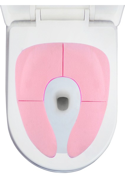 Küçük Çocuklar Için Katlanır Seyahat Klozet Kapağı - Taşınabilir ve Güvenli Tuvalet Eğitimi Koltuğu, Kaymaz Vantuzlu Pembe (Yurt Dışından)