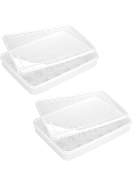 Kolaylıkla Mükemmel Baharatlı Yumurta, Kapaklı 48 Yumurta Tutabilen 2 Şeffaf Yumurta Kabı, Kolay Taşıma, Bulaşık Makinesinde Yıkanabilir Taşıyıcı, Istiflenebilir (Yurt Dışından)