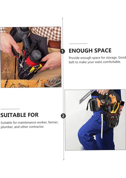 Araç Seti Akülü Aletler Akülü Matkap Çok Alet Çantası Bel Çalışma Çantası Çok Amaçlı Alet Taşınabilir Çanta Pratik Alet (Yurt Dışından) indirimleri